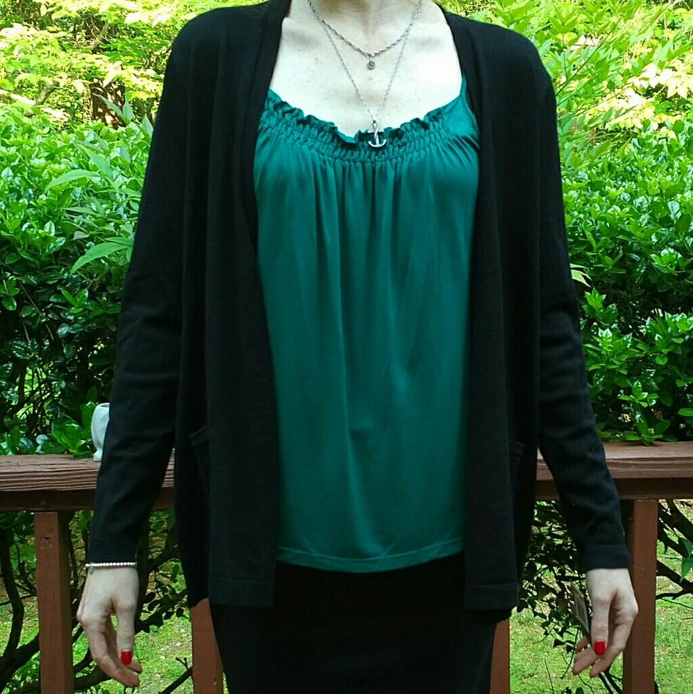 Alfani petite S blk cardigan NWT!